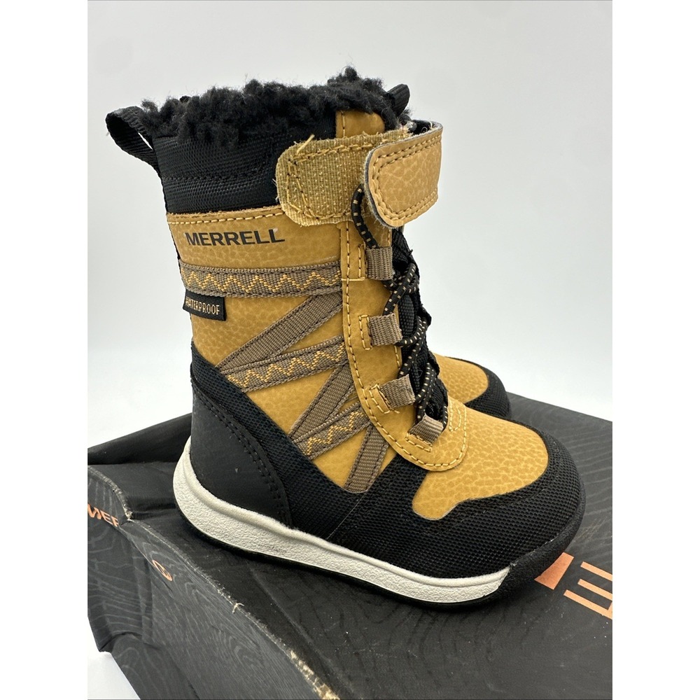 Merrell Snow Crush 2JRWP Wheat Waterproof boots (toddler 04) ML263714 New in Box